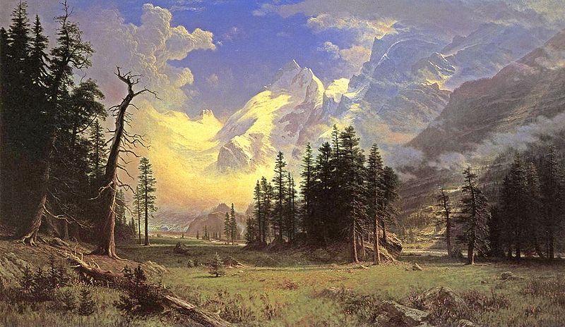 Albert Bierstadt The_Morteratsch_Glacier_Upper_Engadine_Valley_Pontresina china oil painting image